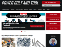 Tablet Screenshot of powerboltandtool.com